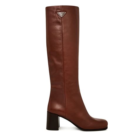 moonboot prada|prada leather knee high boots.